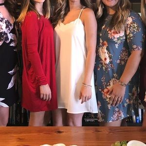 White, mini boutique dress